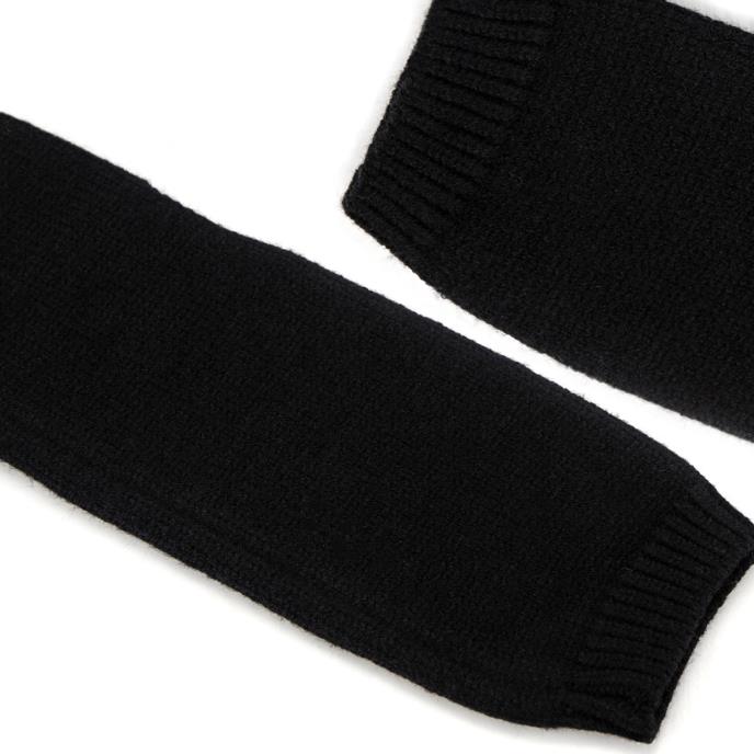 Isotoner® Ladies Soft Touch Knit Fingerless Glove Black Extra Image 4
